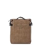 KCB Mochila Pequeña Hide | Diseño Compacto y Funcional | Compartimento Acolchado para Tablet | Material Resistente | Asas Ajustables | 100% Vegano | Color Marron