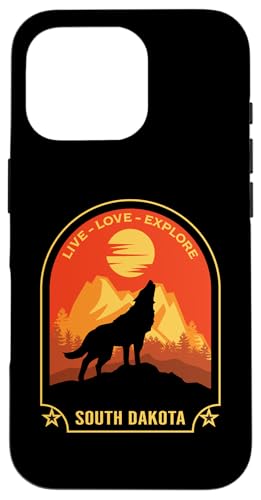 �T�E�X�_�R�^ Live Love Explore Wolf �f�U�C�� �X�}�z�P�[�X iPhone 16 Pro �p