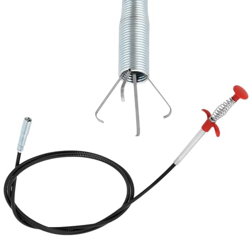 QWORK® Pinze per Artigli Flessibili 200 cm - Maniglia Ergonomica - Strumento raccogli oggetti per lavandino/scarico