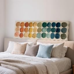 Impression de cercles du milieu du siècle pour habiller un grand mur vide
