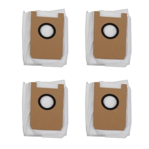 Dust Bags Replacement Kits for Loorow AT800 Robot Vacuum Cleaner, 4/10 Pack Vacuum Cleaner Bags, Vacuums Replacement Accessory Parts(4 Pack)