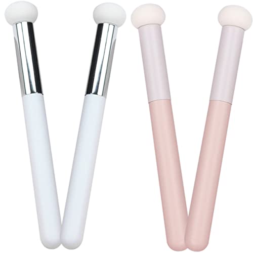 HAKIDZEL 4Pcs Mushroom Head Concealer Brush Soft Makeup Sponges for Foundation Application Skin Friendly Puff Brushes for Women for Liquid and Makeup