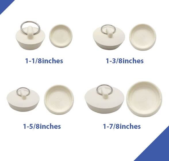Tapones para bañera 4 piezas diferentes tamaños miniatura 2