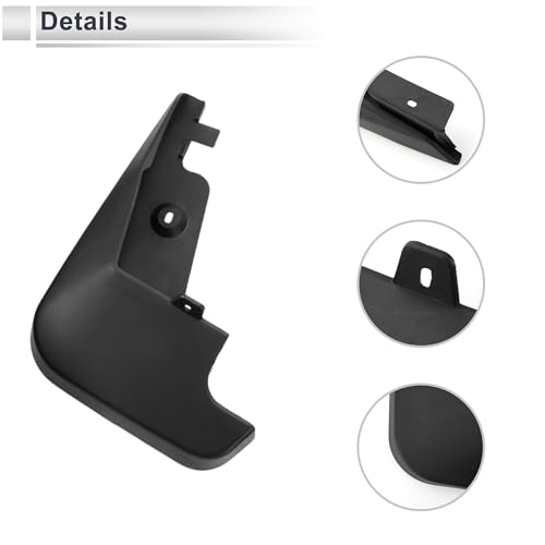Image of X AUTOHAUX 1set Front and Rear Mud Flaps Splash Guards Mud Guards for Audi Q5 2009-2016 W /Mount Accessories
