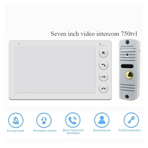 Sonnette vidéo et interphone extérieur 7 pouces métallique étanche - 3