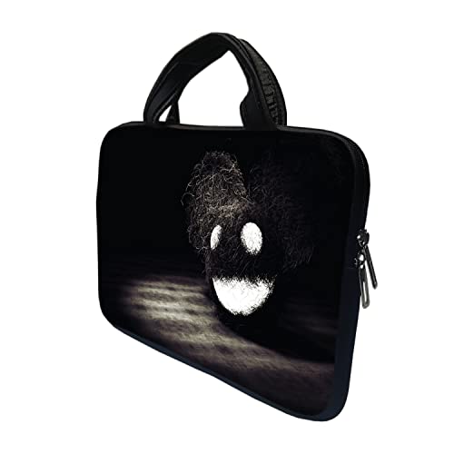Image of Theskinmantra Black and White Smile Laptop Sleeve for 11 inch laptops