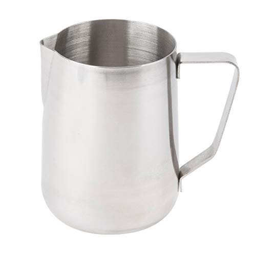 50-Ounce Milk Frothing Pitcher, 1500 ml. Large Milk Pitcher by Tezzorio, Stainless Steel Milk Steaming Frothing Pitchers for Espresso Machines, Milk Frother / Latte Art