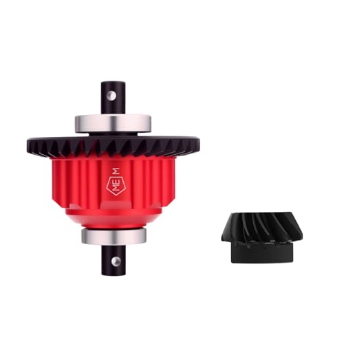 Mesimsple 20Crmo Steel 37T 13T Rear Differential Gear Kit for 1/10 Wide Maxx Diff Maxx Slash Series RC car Upgrade Parts Red