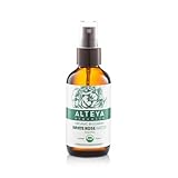 Alteya Organics Weißes Rosenwasser Spray Glassflasche 120ml - 100% USDA Organic-zertifiziert Rein Natürlich - wasserdampfdestilliertes Blütenwasser aus Alba-Rosen