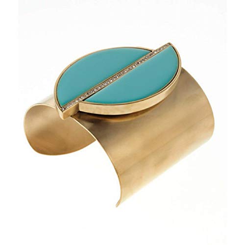 Paige Novick Gold Plated Sadie Medallion Cuff Bracelet