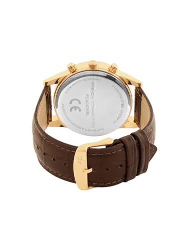 Image of French Connection Cedric Green Round Dial Mens Mult Function Watch FCN093NBL