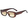 aisswzber Vintage Rectangle Sunglasses for Women M... #5