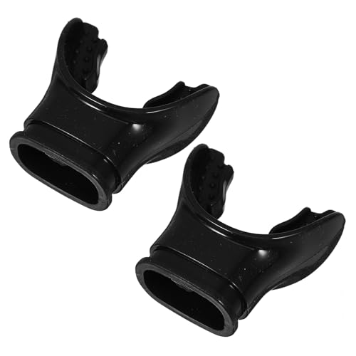 Healvian 2 Boquillas de Silicona Negras para Buceo Moldeables y Duraderas Repuesto para Snorkel y Regulador Accesorio Ligero para Equipo de y Actividades Acuáticas