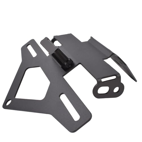 Support de plaque d'immatriculation arrière court Daytona 660 design épuré en alu noir
