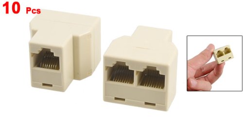 Sourcing map 10 Pezzi 3 Way RJ45 LAN di Rete