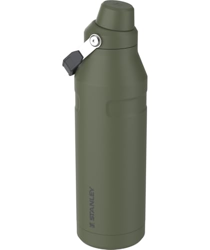 Image of STANLEY IceFlow Fast Flow Bottle, 50 oz, Dried Pine | Angled Spout Lid | Lightweight and Leakproof for Travel and Sports | Easy Carry Handle | Insulated Stainless Steel | BPA-Free