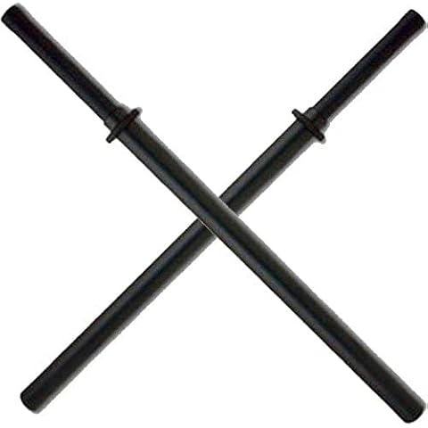 Sparring Bokken Schaumstoff-Schwert Übungsklingen für Sparring, Schwarz, 2 Stück Cover