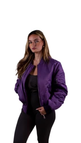 Blouson bomber en polyester léger et fluide au design moderne