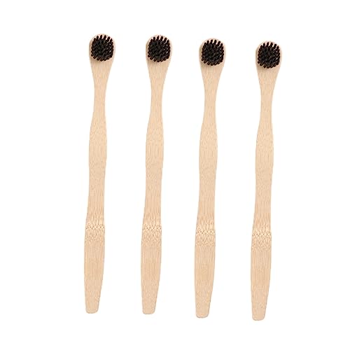 Ipetboom 4Pcs Tongue Cleaners Brushes for Fresh Breath Oral Care Tools Lightweight and Portable Tongue Scrapers Naturally Accessories