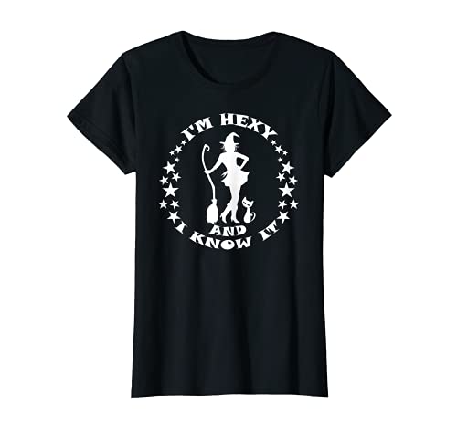Damen Hexen Shirt I'm Hexy and I know it Fun Damen T-Shirt Cover