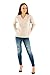 ONLY Damen Warmer Strickpullover | Knitted Basic Stretch Sweater | Langarm V-Ausschnitt Shirt ONLCAMILLA, Farben:Beige, Größe:M