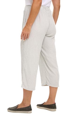 Cut Loose Crinkle Check Easy Crop Pant Moonlight3
