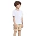 2 Pack Cotton Boys Kids Tshirts Short Sleeve Summer Tops Clothes Tee Shirts for Toddlers(Age 2-14) White