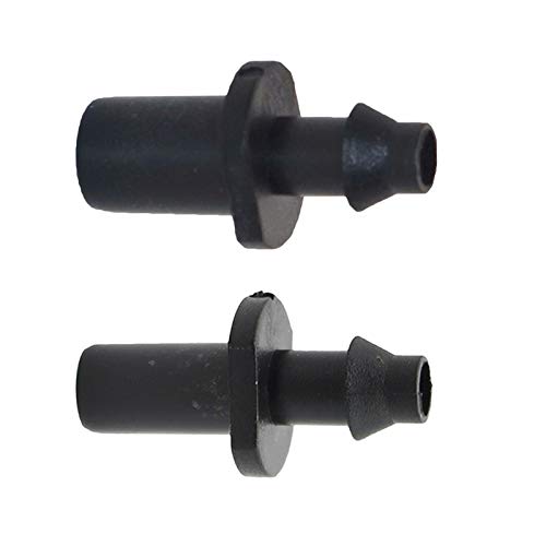 Conector de manguera recto único de 0.25 pulgadas, accesorios de riego por goteo de jardín, conector de tubería de acoplamiento rápido, 6 mm/7.5 mm, 500 piezas (color: interfaz de 7.5 mm, diámetro: 1