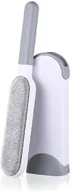 Escova Mágica Removedora de Pelos Dupla Face para Roupas, Sofás e Pets Portátil com Base Autolimpante