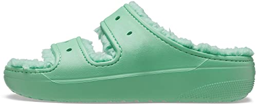Crocs Unisex Classic Cozzzy Platform Sandals | Fuzzy Slippers, Jade Stone, 6 Us Men #TOP7