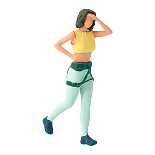 Luwecf Miniatur Menschenfiguren 1 64 Felsenkletterer Modellfiguren Aus Langlebigem Resin mit Naturgetreuer Bemalung für Modellauto Ausstellung Garage Hobbyra, Frauen