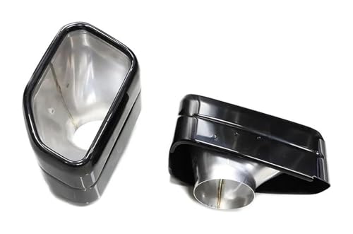 Silenciador de escape cuadrado de acero inoxidable negro para X3 G01 con boquilla soldada