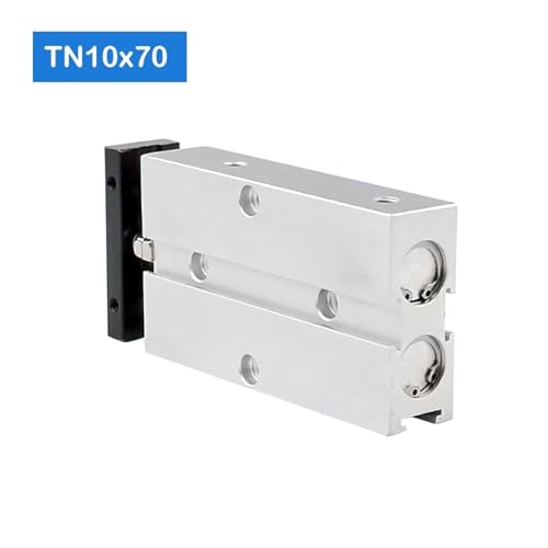 Cilindro compacto TN10x70-S de doble acción con guiado preciso de vástago doble 6