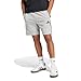 Adidas Men's Essential Three Stripes French Terry Short, medium Grey Heather/Black, L