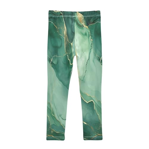 Bolaz Toddler Girls Leggings Printed Yoga Pants Leggings Green Marble for Kids2