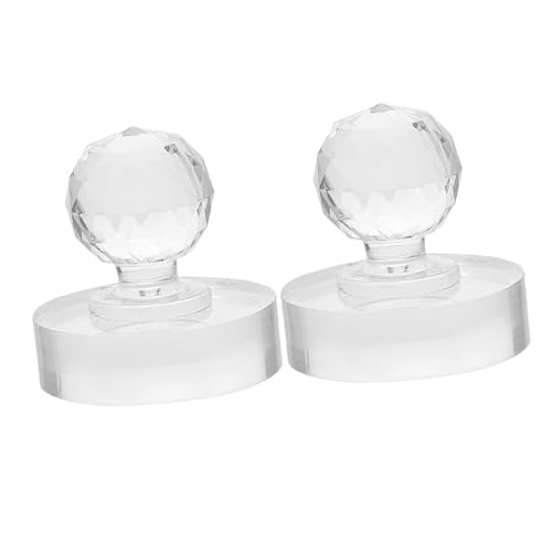 Angoily 2 Pezzi Pestello Trasparente Piccolo per Pigmenti Strumento Manuale di Macinazione per Pittura Olio Acquerello e Acrilico Facilita Miscelazione Colori per Artisti e Uso Domestico