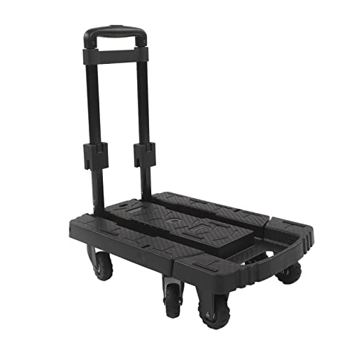 Carretilla plegable de mano con ruedas giratorias 440 lbs miniatura 1
