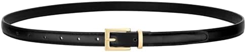 VONMELLI Leather Thin Belts for Women, Fashion Women's Skinny Bel...