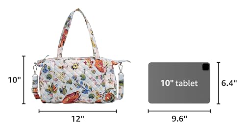 Image of Vera Bradley Women's Cotton Pleated Multi-Strap Shoulder Satchel Purse