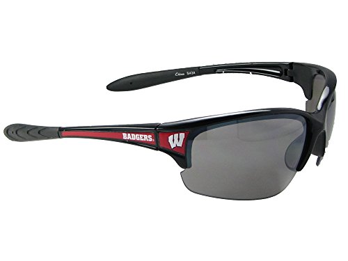 Wisconsin Badgers UW Black Red Elite Mens Sunglasses S7JT