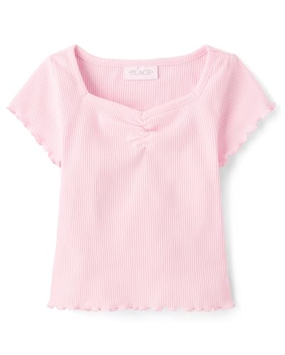 The Children's Place Girls' Basic Short Sleeve Knit Shirts