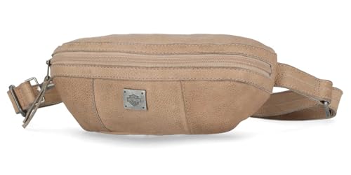 Harley-Davidson Women's Washed Genuine Leather Hip Bag w/Adjustable Strap, Tan2
