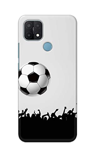 Image of Printed Hard Back Cover Case for Oppo A15 | Oppo A15s Back Cover (Football Icon) -1302