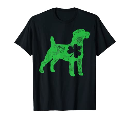 Jack Russell Terrier St Patricks Day Men Women Shamrock Dog Maglietta
