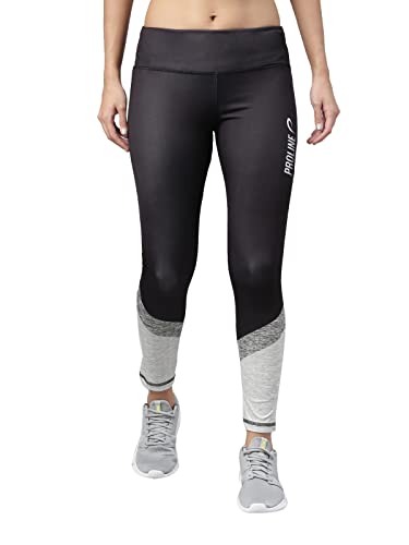 Image of Proline Active Polyester Black Tights for Women (PA21959-Black)