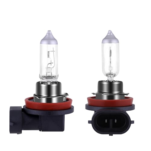Image of H11 Headlight Bulb 200% brightness 4300K White 12V /55W Bulb Halogen Long Life Replacement PGJ19-2 (H11, 2 Pack)