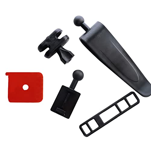 SEADEAR EZ Pass Bracket,Detachable Visor Clip Mount Bracket EZPass Transponder Device Holder Adjustable Visor Clip Holder Double-Sided Adhesive Sticker Holder for Car Trucks RVs