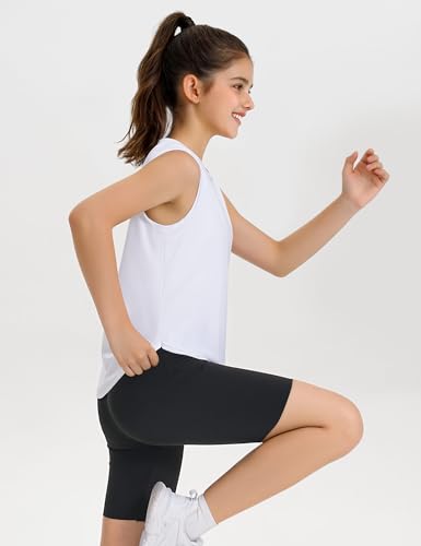Image of JOCMIC Girls Tank Tops Quick Dry Athletic Sleeveless Shirts UPF50+