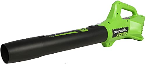 Greenworks 24V (90 MPH / 320 CFM / 125+ Compatible Tools) Cordless Axial Leaf Blower, Tool Only
