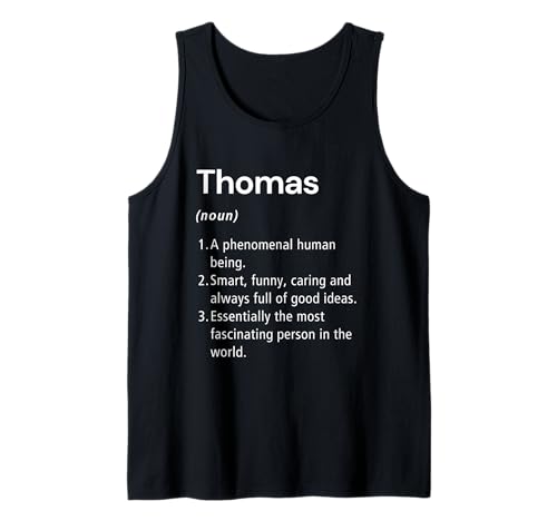Thomas Definición de nombre Diccionario divertido Camiseta sin Mangas